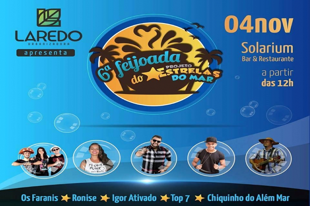 Feijoada do Estrelas do Mar acontece no dia 4 O que é notícia em Sergipe