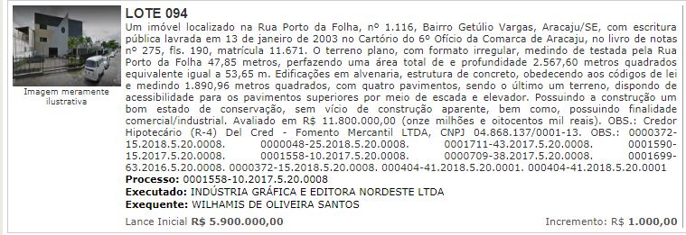 Cinform: leilão do prédio será na próxima quinta-feira, 28 - O que