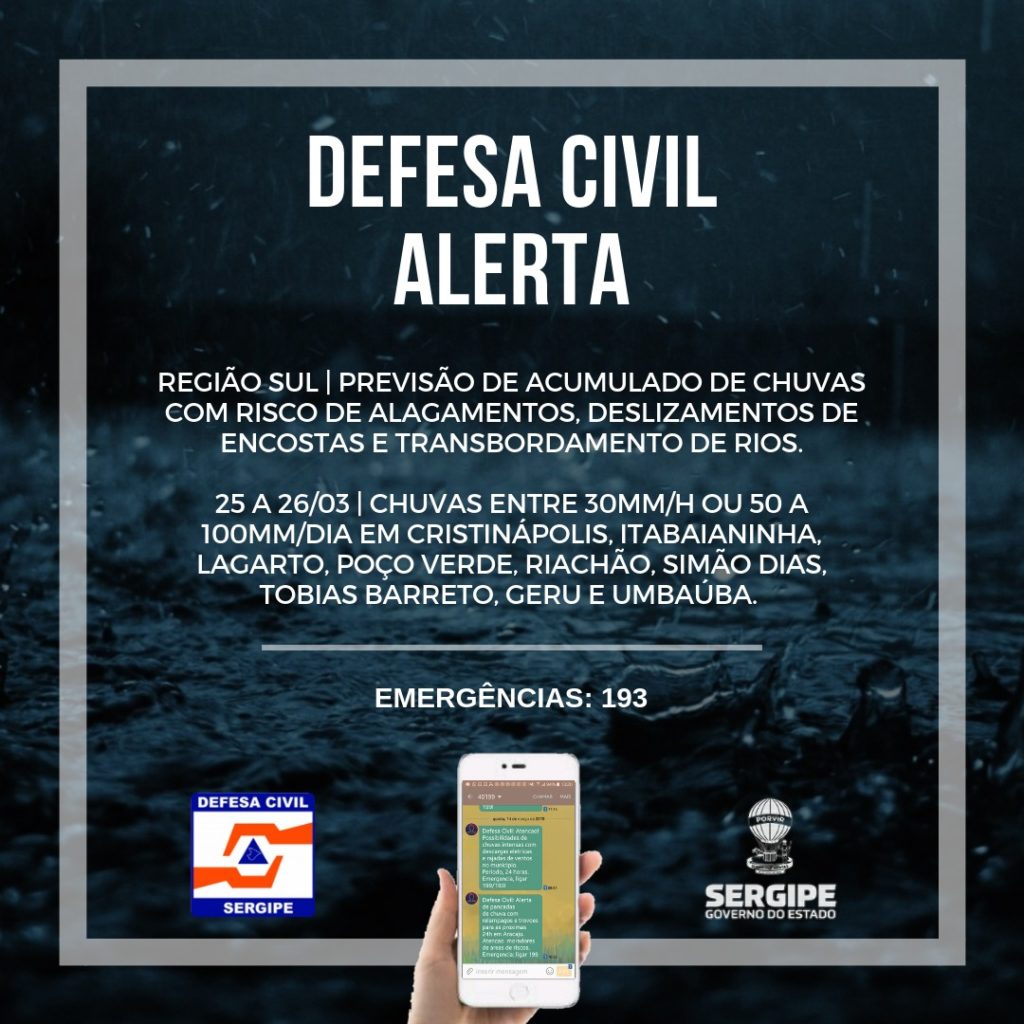 Defesa Civil Alerta Para Risco De Deslizamentos No Sul Do Estado O Que é Notícia Em Sergipe