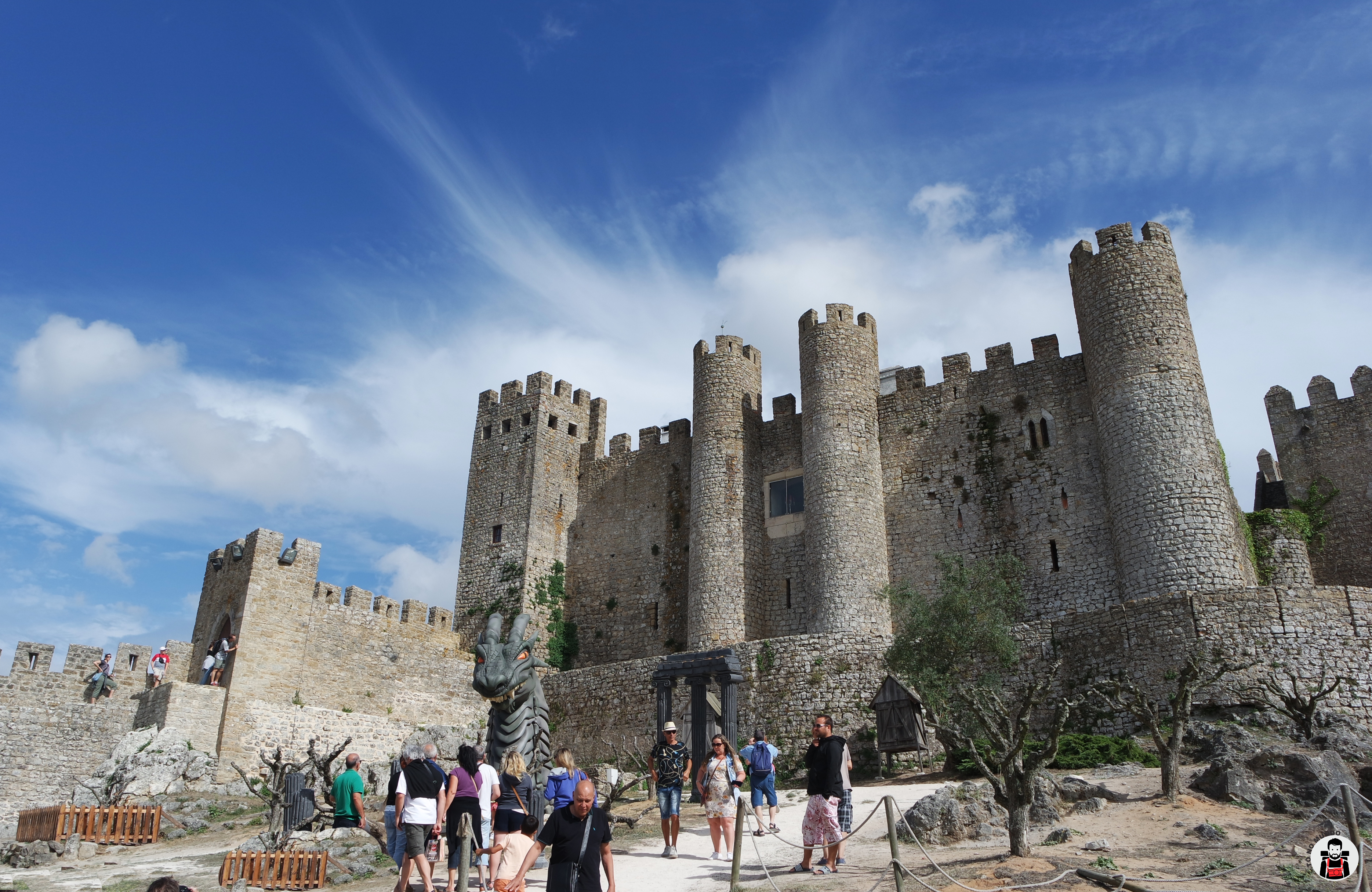 Antigo castelo de Óbidos é uma das belas vistas