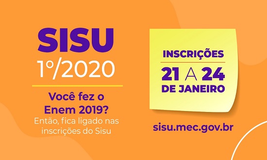 Resultado de imagem para EDUCAÇÃO/BRASIL: SISU 2020