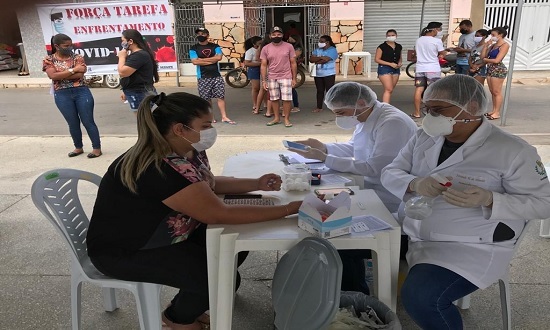 Governo segue com testagem da Covid-19 em municípios sergipanos