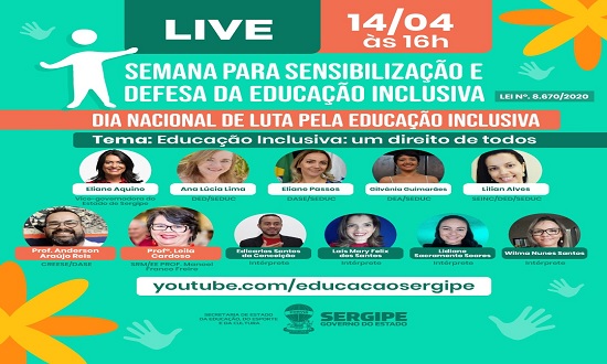 Encontro online debaterá Educação Inclusiva nesta quarta-feira, 14