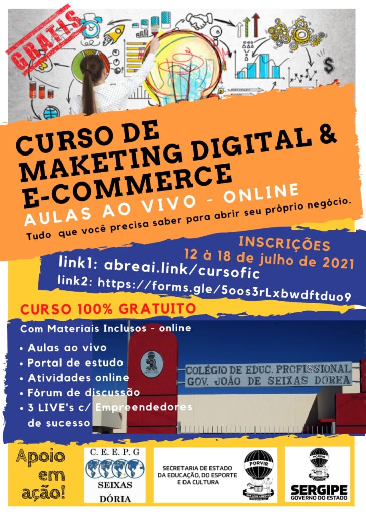 Professor promove curso gratuito de Marketing Digital e E-Commerce - O ...