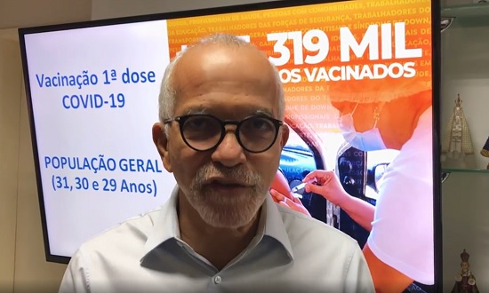 Aracaju amplia vacinação para pessoas com idade entre 31 e 29 anos