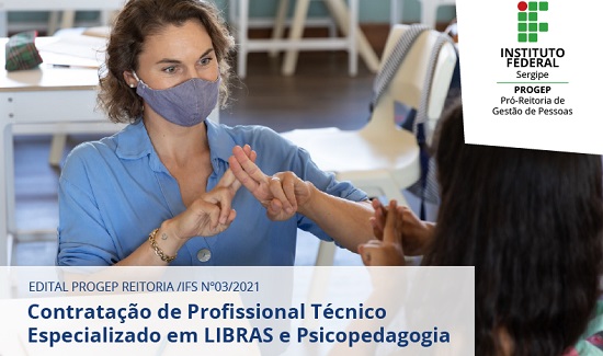 IFS lança edital para profissionais de Libras e Psicopedagogia em SE – Infonet – O que é notícia em Sergipe