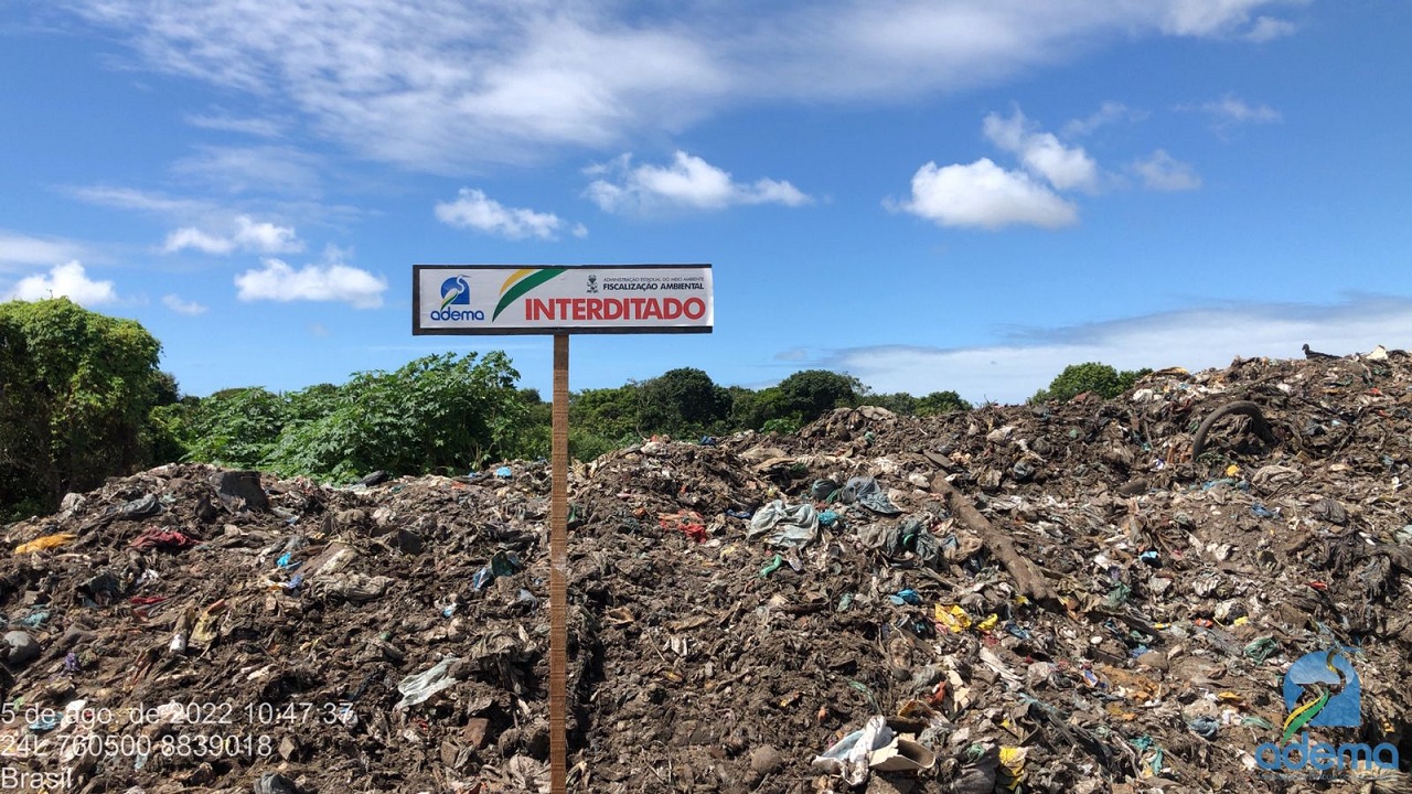 FPI/SE interdita lixões nos municípios de Pacatuba e Brejo Grande