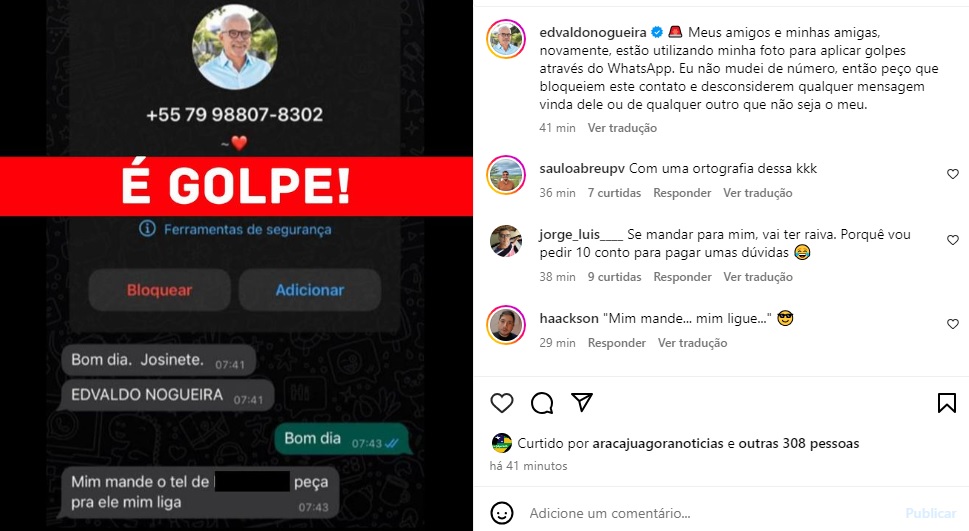 Criminosos usam imagem do prefeito para aplicar golpes