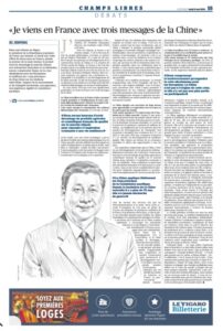 Entrevis Xi Jinping no LeFigaro.