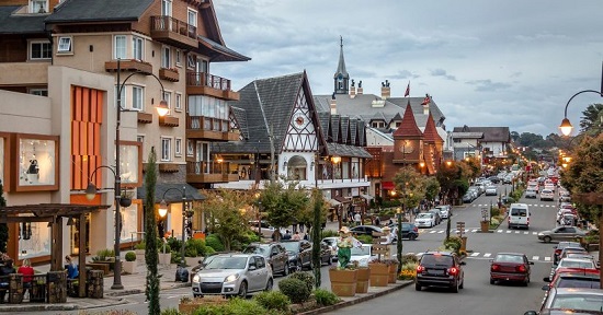 Centro de Gramado, no Rio Grande do Sul