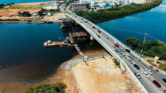 Obras na Ponte do RioMar exigem Pare e Siga a partir de terça