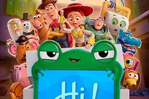 Toy Story 5 traz brinquedos disputando atenção com tablet em nova aventura