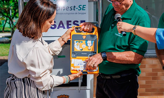 Aracaju: Desfibriladores são instalados em parque para salvar vidas