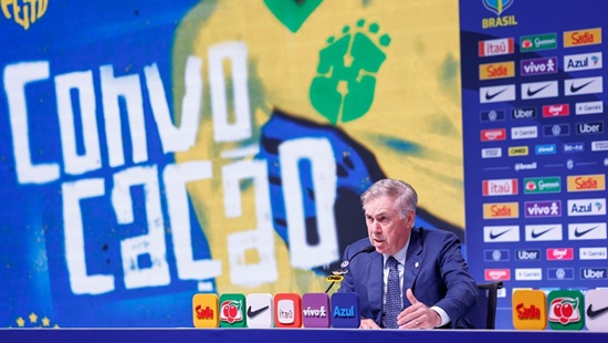 Ancelotti anuncia 26 convocados para amistosos da seleção brasileira