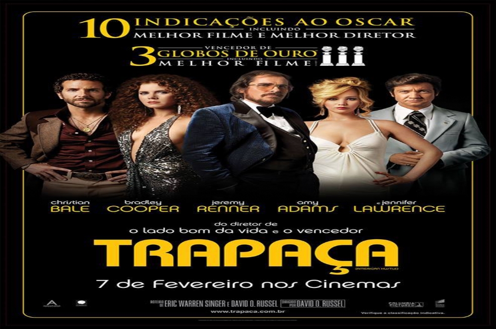 Com 10 indicações ao Oscar, 'Trapaça' chega aos cinemas do Brasil